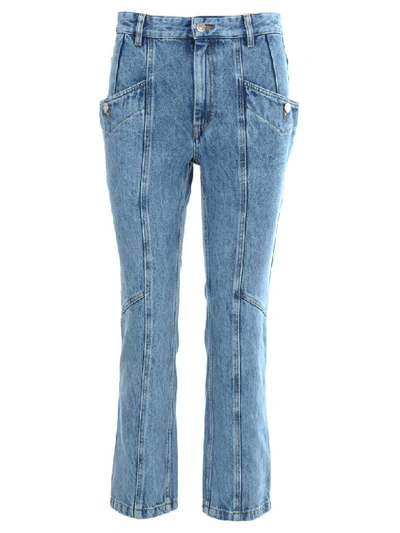 Shop Isabel Marant Étoile Im Etoile Notty Jeans In Ice Blue