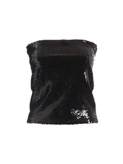 Shop Alexandre Vauthier Black Sequined Mini Skirt 192to105901921050black