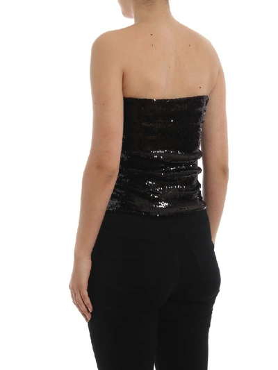 Shop Alexandre Vauthier Black Sequined Mini Skirt 192to105901921050black