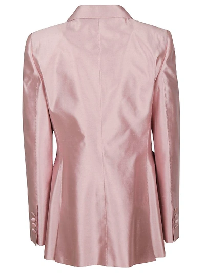Shop Dolce & Gabbana Single Breasted Blazer In Pink