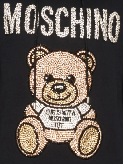 Shop Moschino Teddy Dress In Black