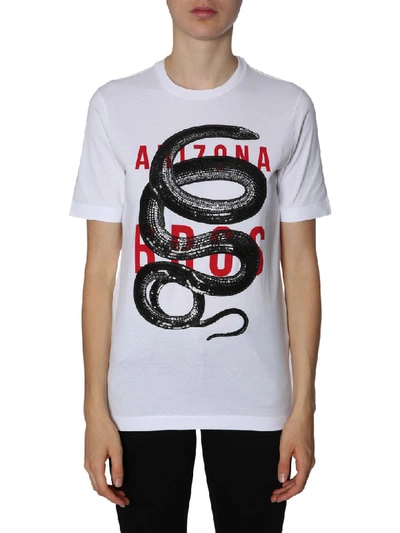 Shop Dsquared2 Renny Fit T-shirt In Bianco