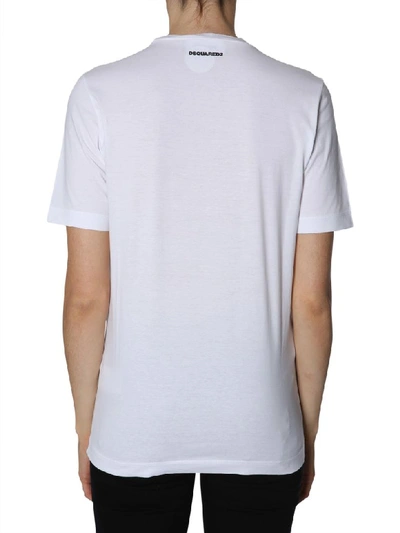 Shop Dsquared2 Renny Fit T-shirt In Bianco