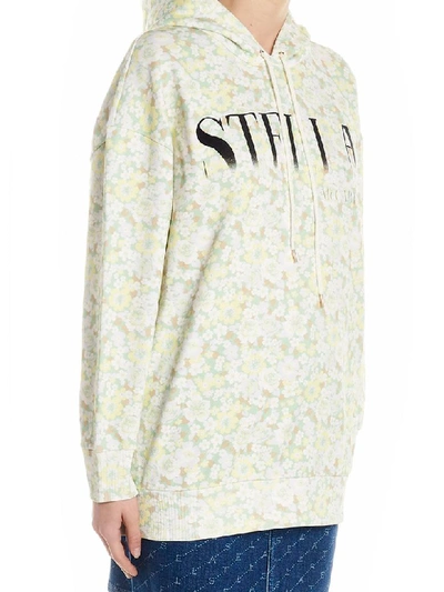 Shop Stella Mccartney Ditsy Hoodie In Green