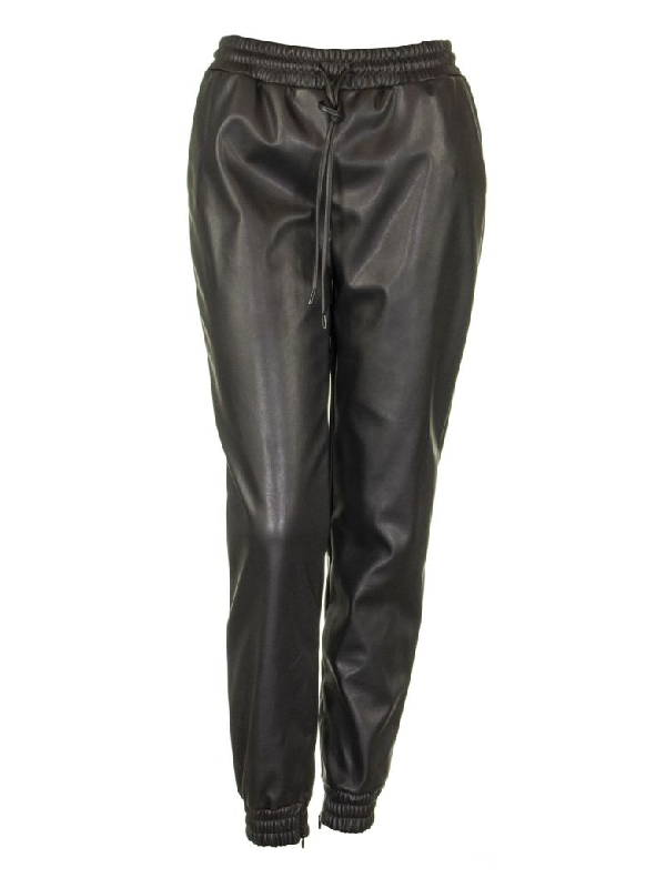 michael kors leather trousers