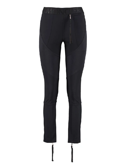 Shop Moncler Technical Fabric Leggings In Black