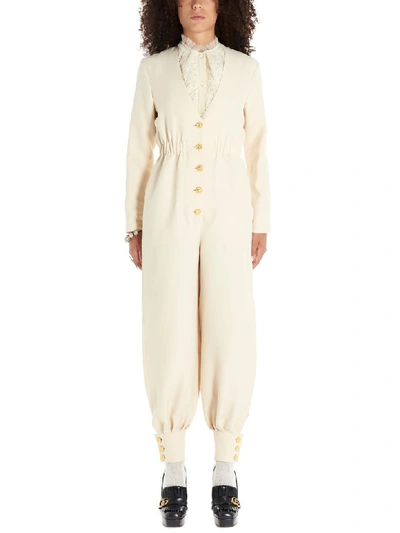 Shop Gucci Jumpsuits In White