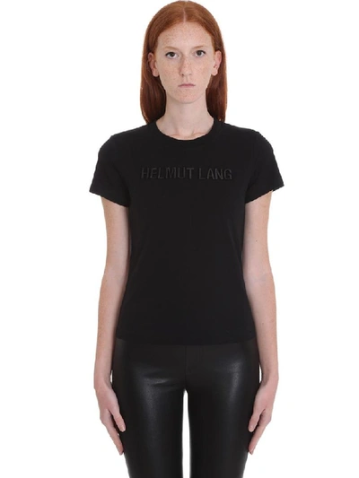 Shop Helmut Lang T-shirt In Black Cotton