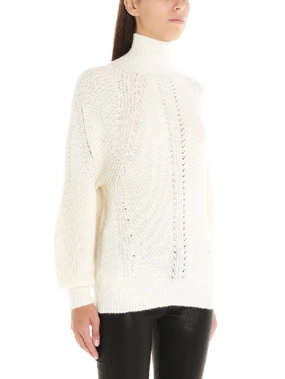 Shop Pinko Mega Mix Sweater In White