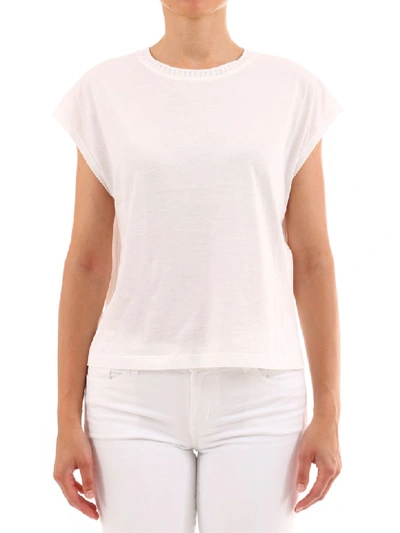 Shop Celine T-shirt White Cotton