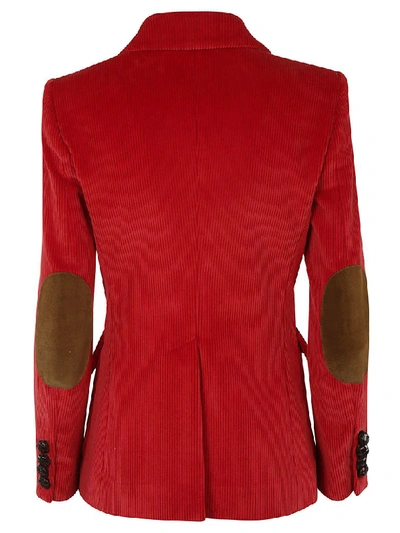 Shop Dsquared2 Classic Cotton Blazer In Red