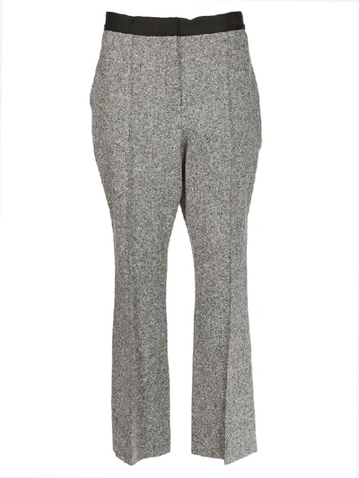 Shop Lanvin High Waisted Trousers In Grey