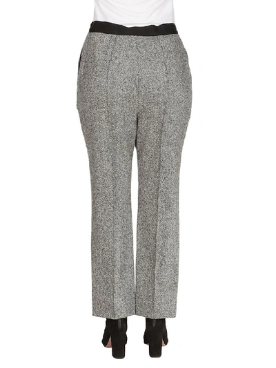 Shop Lanvin High Waisted Trousers In Grey