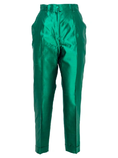 Shop Dolce & Gabbana Pantaloni In Verde Muschio Chiaro