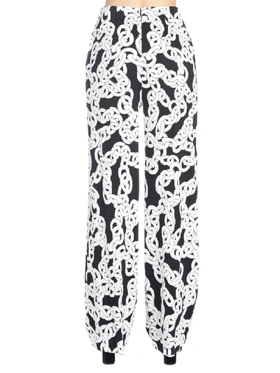 Shop Diane Von Furstenberg Pants In Black & White