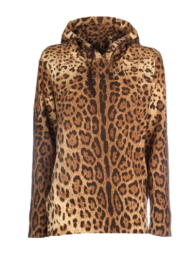 Shop Dolce & Gabbana Hoodied Sweatshirt In M Leo New