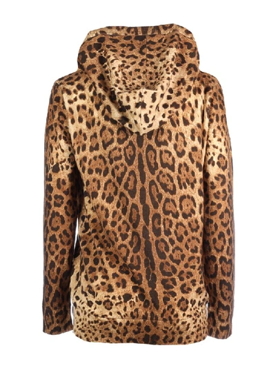 Shop Dolce & Gabbana Hoodied Sweatshirt In M Leo New