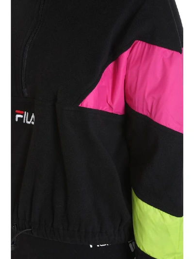 Shop Fila Rafiya Sweatshirt In Black Cotton