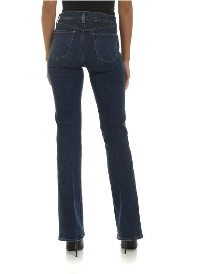 Shop J Brand Blue Flared Jeans In Stone