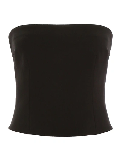 Shop Prada Bustier Top In Nero (black)