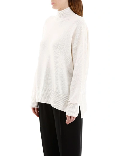 Shop Jil Sander Cashmere Pullover In Natural (white)