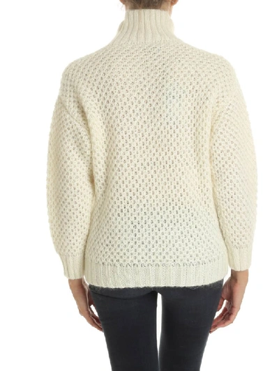 Shop Alberta Ferretti Sweater In White