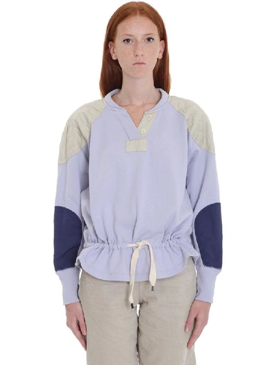Shop Isabel Marant Étoile Nifen Sweatshirt In Viola Cotton