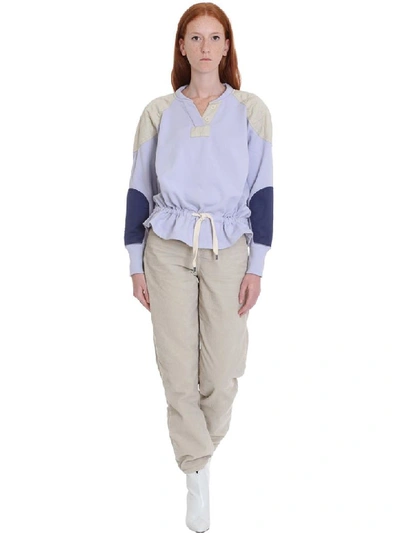 Shop Isabel Marant Étoile Nifen Sweatshirt In Viola Cotton