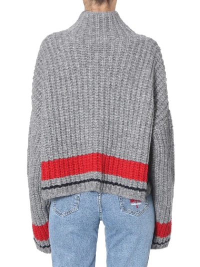 Shop Dsquared2 Turtleneck Sweater In Grigio