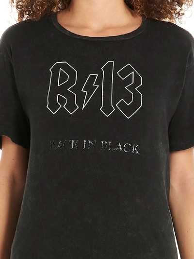Shop R13 T-shirt In Black