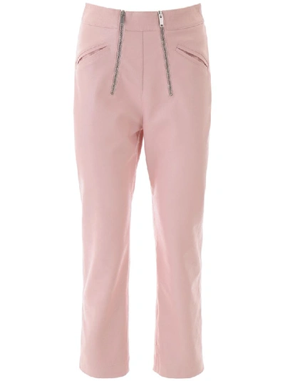 Shop Stella Mccartney Alter Nappa Trousers In Ballet Pink (pink)