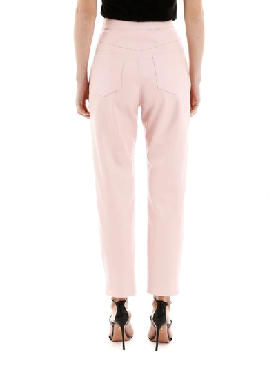 Shop Stella Mccartney Alter Nappa Trousers In Ballet Pink (pink)