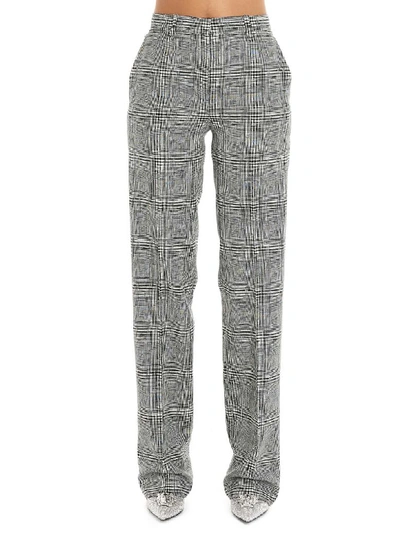 Shop Versace Pants In Grey