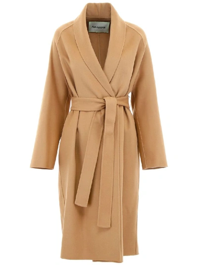 Shop Ava Adore Double Wool Coat In Beige (beige)