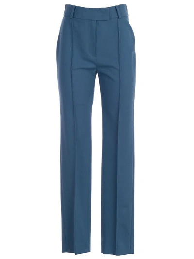 Shop Ssheena Pants Skinny Gabardine Wool In Blue