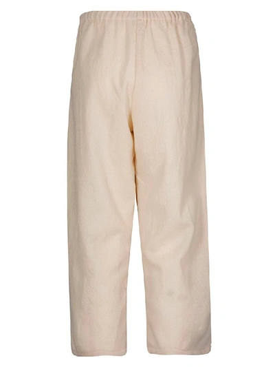 Shop A Punto B Elasticated Cropped Trousers In Butter