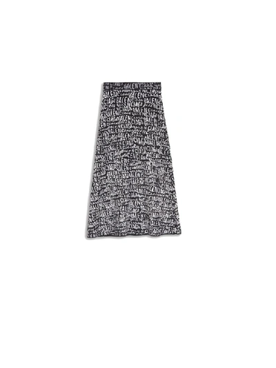 Shop Balenciaga A-line Skirt In Black White