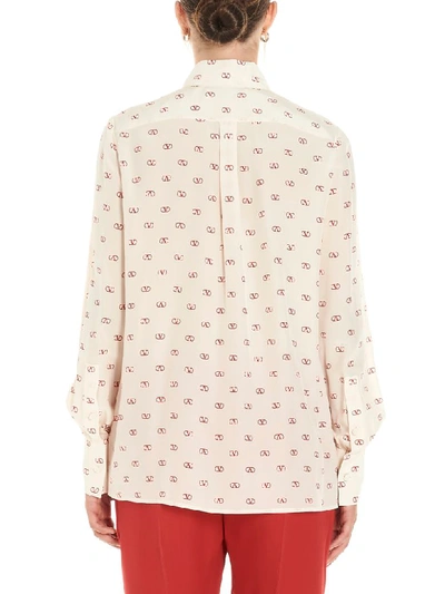 Shop Valentino Vlogo Shirt In Multicolor