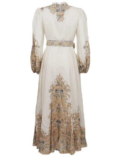 Shop Zimmermann Freja Paisley Long Dress In Iflp