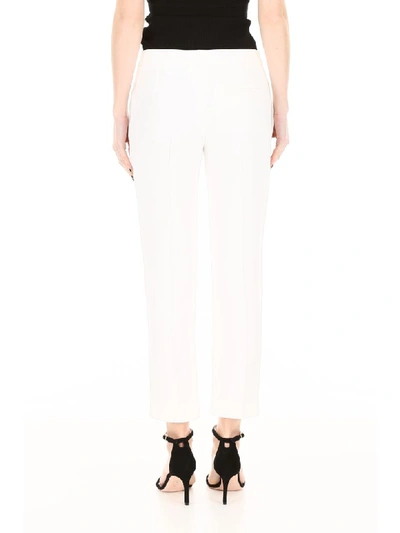 Shop Alexander Mcqueen Classic Trousers In Ivory (white)