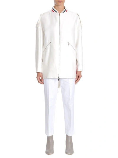 Shop Moncler Piene B Jacket In Bianco