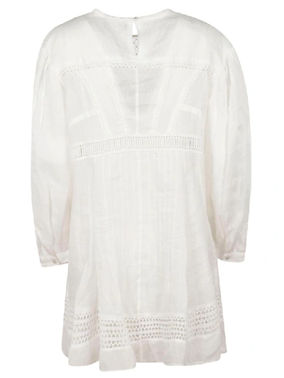 Shop Isabel Marant Perforated Dress In White
