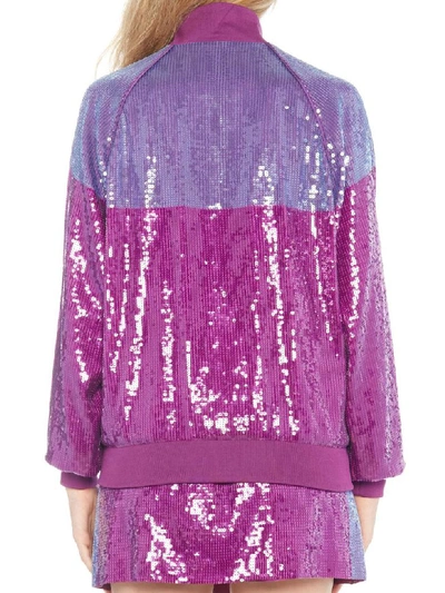 Shop Alberta Ferretti Raimbow Week Jacket In Purple