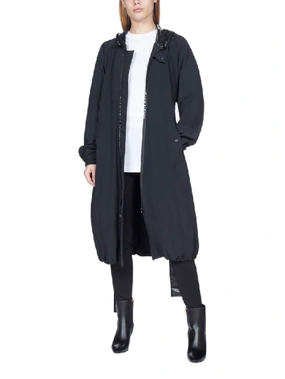 Shop Givenchy Logo Raincoat In Black