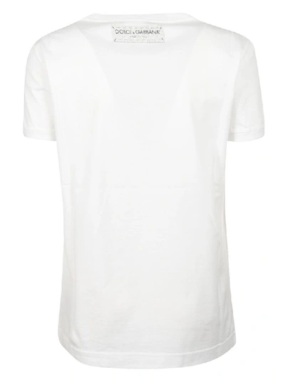 Shop Dolce & Gabbana Printed T-shirt In White/black
