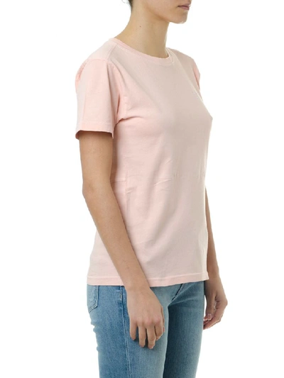 Shop Acne Studios Wanda Pink Cotton T-shirt