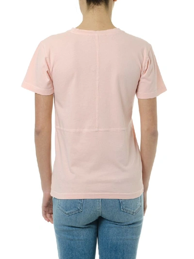 Shop Acne Studios Wanda Pink Cotton T-shirt