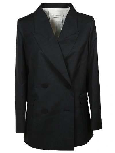 Shop Les Coyotes De Paris Raff Blazer In Anthracite Mélange