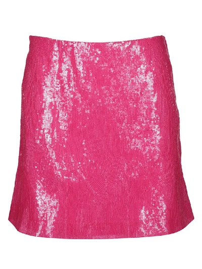 Alberta Ferretti Fuchsia Sequin Skirt