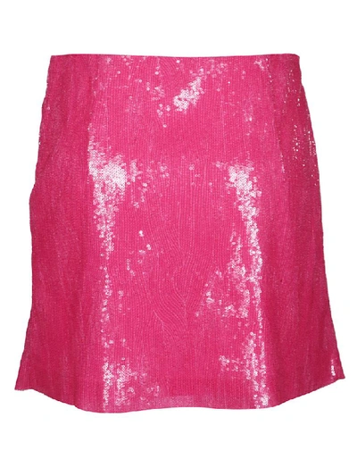 Alberta Ferretti Fuchsia Sequin Skirt
